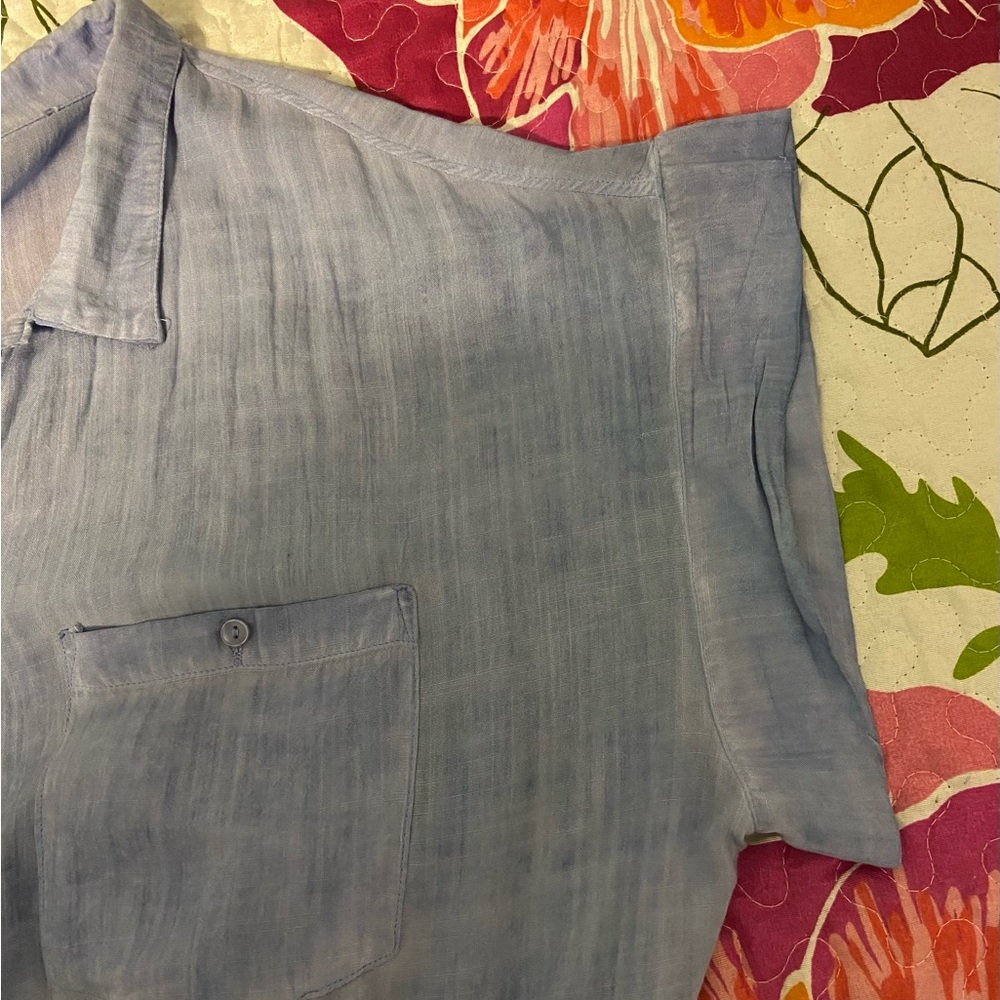 Plus Size Umgee Button Front Blouse - Picture 6 of 8